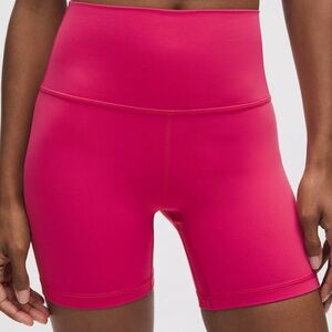 Lululemon align pink 6 inch inseam high waisted shorts *worn once*